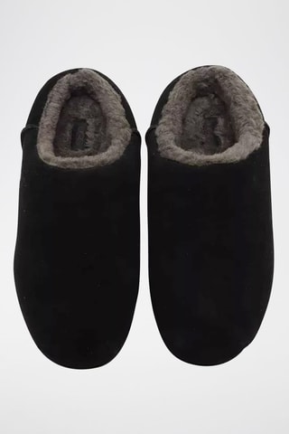 Sabot imbottiti in pelle scamosciata W Pumped - Nero