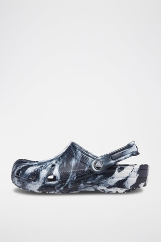 Sabot Classic Marbled Clog - Nero e bianco