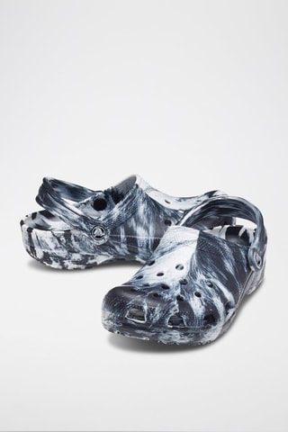 Sabot Classic Marbled Clog - Nero e bianco