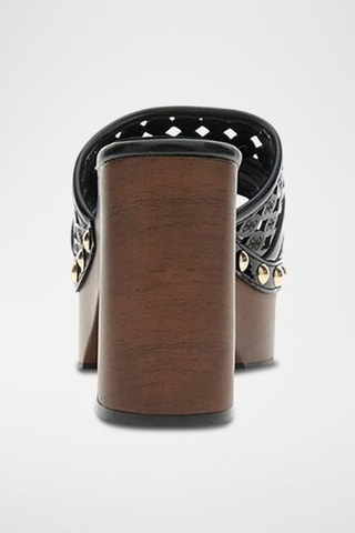 Sandali con tacco verniciati Quill - Nero