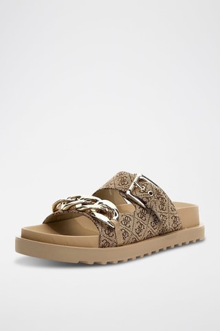 Ciabatte in lino Fatema2 - Beige