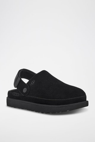 Ciabatte in pelle scamosciata Goldenstar - Nero