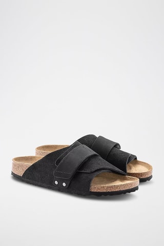 Ciabatte in pelle scamosciata Kyoto - Nero