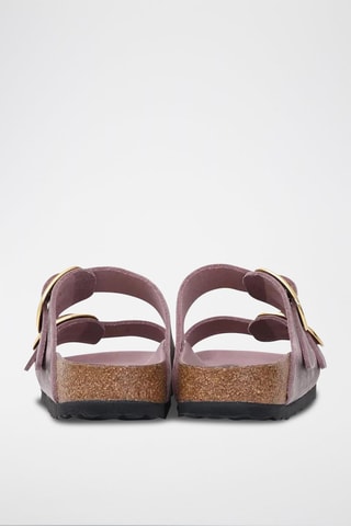 Ciabatte in pelle Arizona Big Buckle - Viola