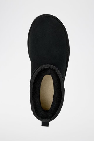 Stivaletti platform in pelle scamosciata Classic Mini - Nero