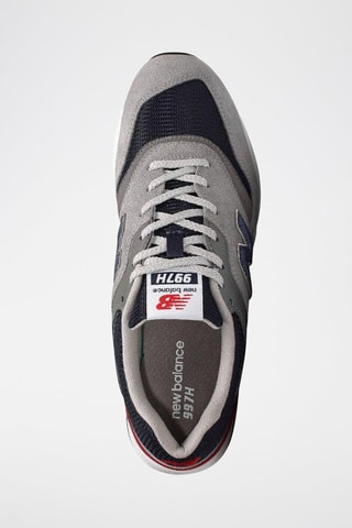 Sneakers in pelle scamosciata 997 - Grigio e navy