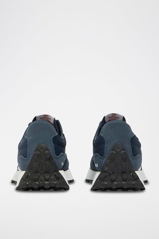 Sneakers in pelle scamosciata MS327 - Blu e bianco