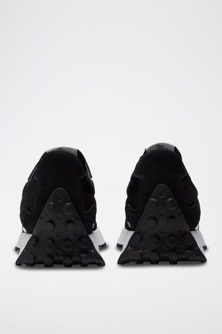 Sneakers in pelle scamosciata MS327 - Nero e bianco