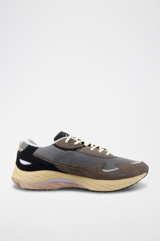 Sneakers in pelle scamosciata Wave Rider B - Grigio e nero