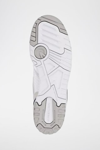 Sneakers in pelle 550 - Bianco e rosso