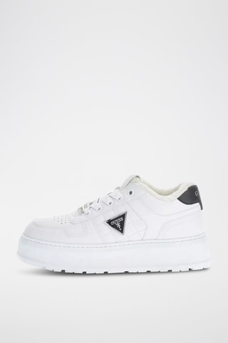 Baskets imbottite con platform Terria2 - Bianco