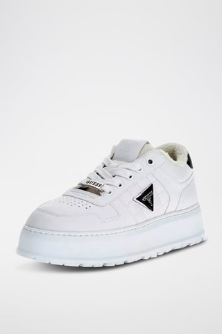 Baskets imbottite con platform Terria2 - Bianco