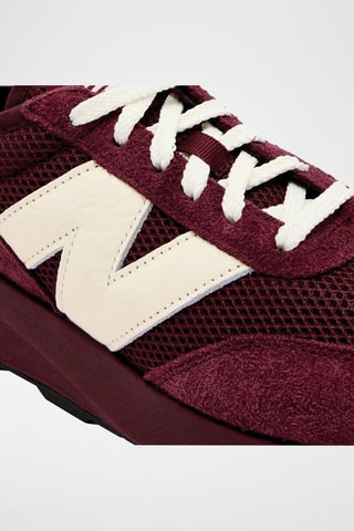 Sneakers platform in pelle 370 - Bordeaux