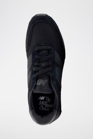 Sneakers platform in pelle 370 - Nero