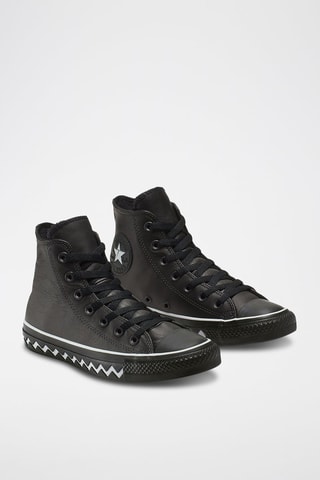 Sneakers alte in pelle Hi - Nero