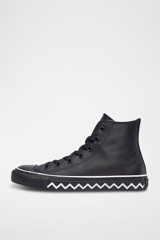 Sneakers alte in pelle Hi - Nero