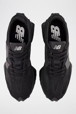 Sneakers in pelle scamosciata MS327 - Nero
