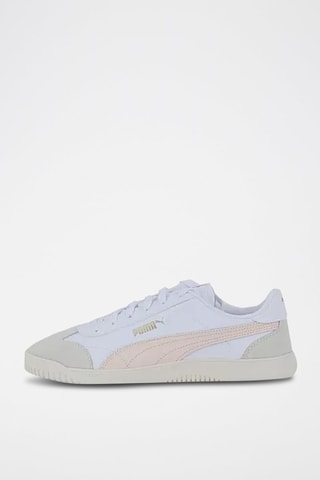 Sneakers in pelle cerata Club 5V5 SD - Bianco e beige