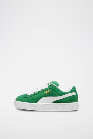Sneakers in pelle scamosciata Suede XL - Verde e bianco