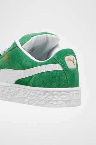 Sneakers in pelle scamosciata Suede XL - Verde e bianco