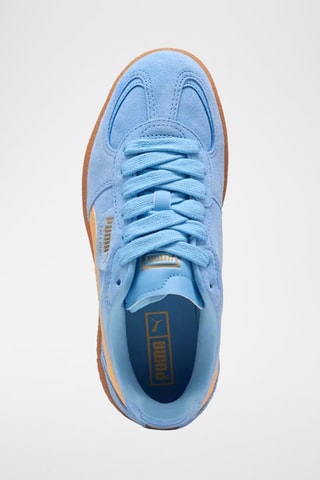 Sneakers in pelle scamosciata Palermo Moda Xtra Gum - Blu e arancione