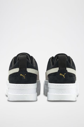 Sneakers platform in pelle scamosciata Mayze - Nero