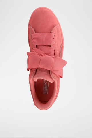 Sneakers in pelle scamosciata Suede Heart SNK - Corallo