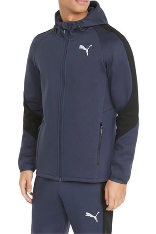 Giacca con cappuccio FD Evostripe - 
Navy