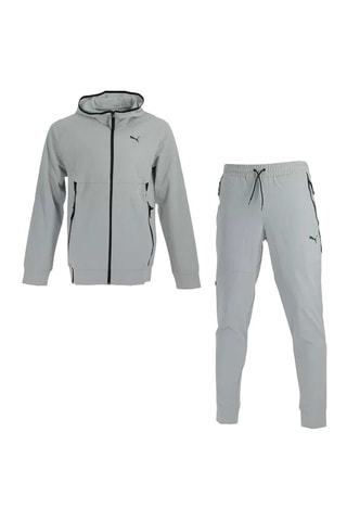 Giacca con cappuccio Tech Woven - Grigio