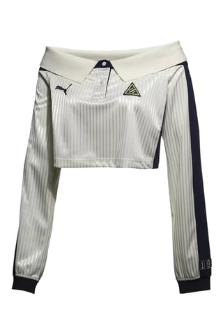 Crop top Fenty by Rihanna - Grigio chiaro e navy