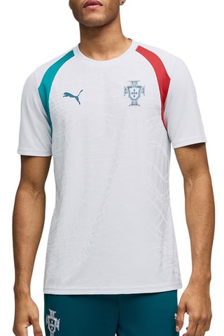 T-shirt regular da training da calcio Federazione Calcistica del Portogallo - Bianco