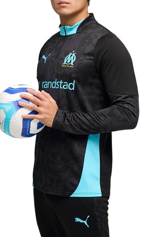 T-shirt Om Training 1/4 Zip - Nero