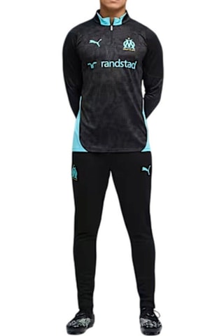 T-shirt Om Training 1/4 Zip - Nero