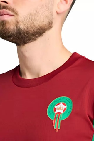 Maglietta da calcio prematch Maroc - Bordeaux e verde