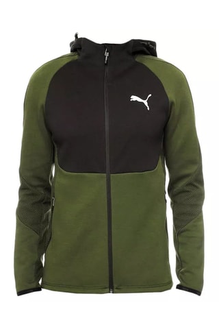 Felpa con cappuccio Puma FD EvoFZ - Verde e nero