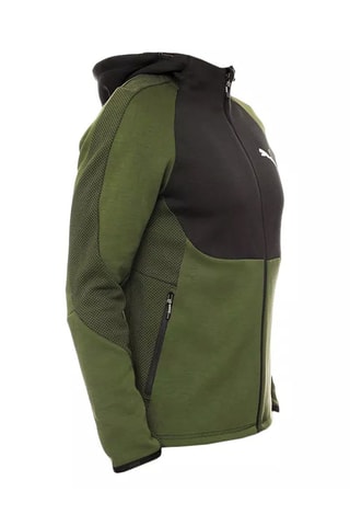 Felpa con cappuccio Puma FD EvoFZ - Verde e nero