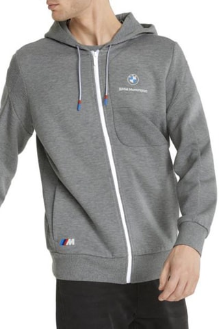 Felpa con cappuccio BMW M Motorsport - Grigio melange