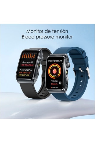 Montre connectée TK73 - Noir et argenté