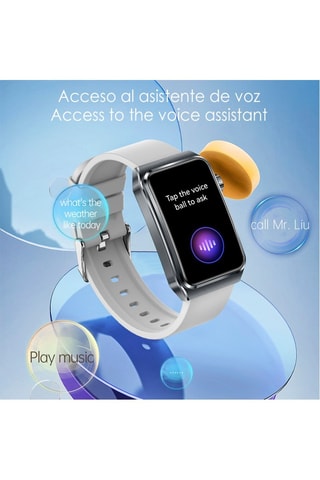 Montre connectée TK73 - Noir et argenté