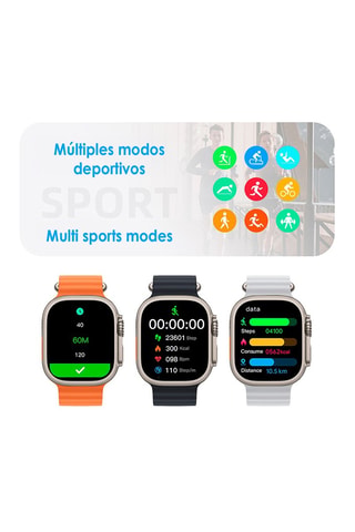 Montre connectée J68+ - Argenté et noir