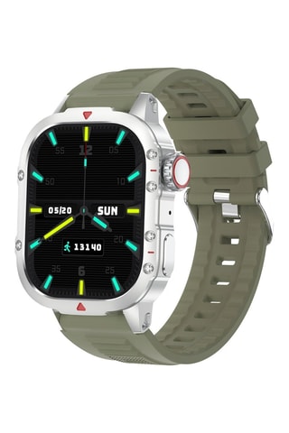 Montre connectée - Compatible Android et IOS - Kaki