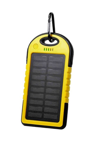 Batterie externe solaire 4000 mAh - Universelle - Jaune