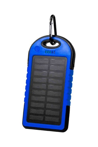 Batterie externe solaire 4000 mAh - Universelle - Bleu