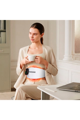 Ceinture de massage et d'électrostimulation - Blanc