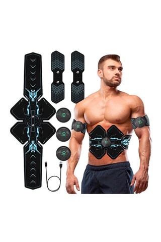Estimulador eletrónico abdominal Preto