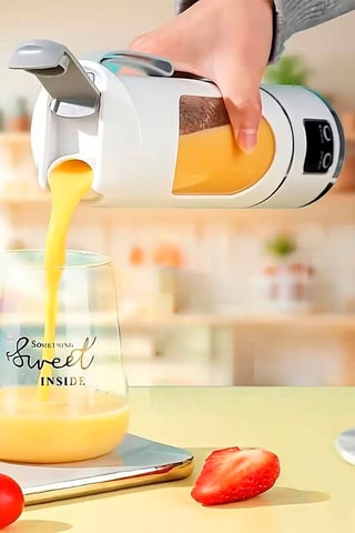 Blender en silicone et acier inoxydable - 45 cl - 50 W - Blanc