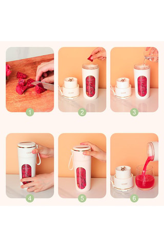 Blender en silicone - 50 W - Rose