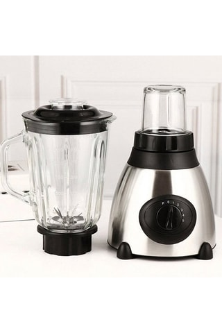 Mixeur 2 en 1 - Noir - 1,5 l - Argenté et noir