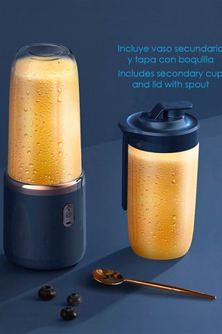 Blender en acier inoxydable - 40 cl - 45 W - Bleu foncé