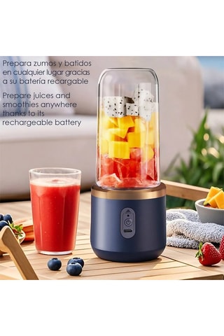 Blender en acier inoxydable - 40 cl - 45 W - Bleu foncé